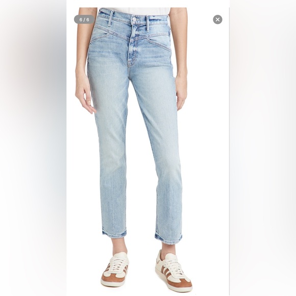 MOTHER Denim - The Dazzler Yoke Front Ankle in Wild Calling